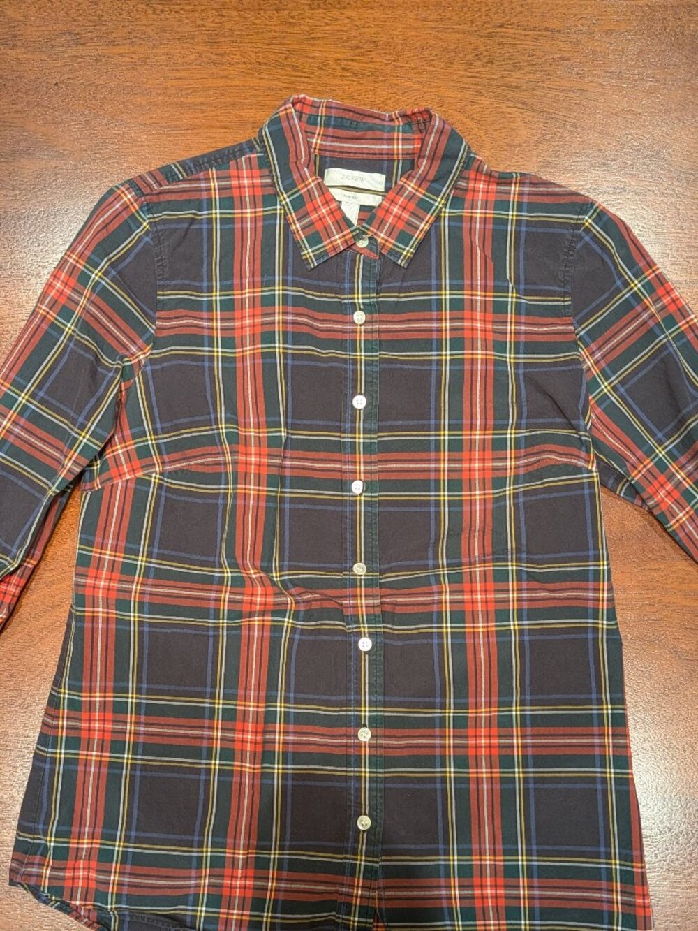 J. Crew Plaid Tartan Perfect Shirt